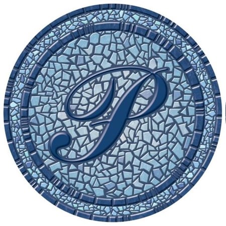 Lamatek Lamatek 67B00-0044P 29 in. dia. Monogram Mosaic Poolsaic Mat- P 67B00-0044P
